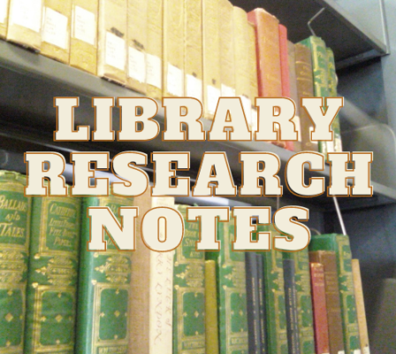 First 2022 post on Library Research Notes